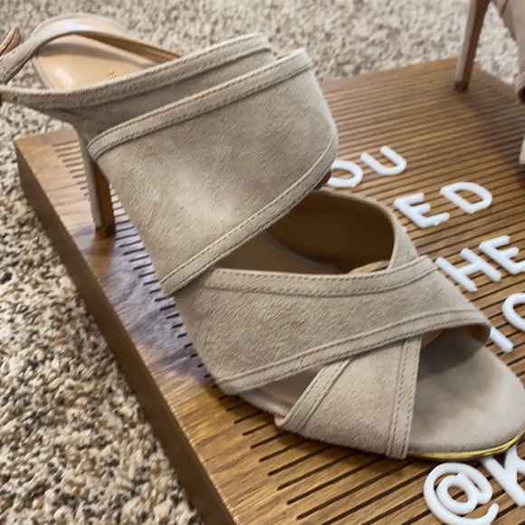 Suede Strappy Heels - Picture 2 of 6